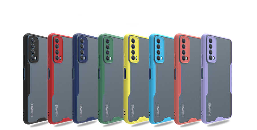 Huawei P Smart 2021 Kılıf Zore Parfe Kapak Siyah