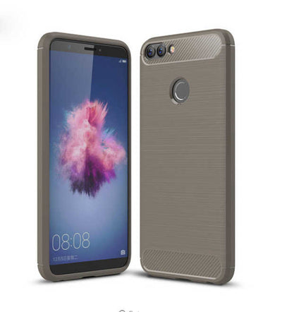 Huawei P Smart Kılıf Zore Room Silikon Kapak Gri