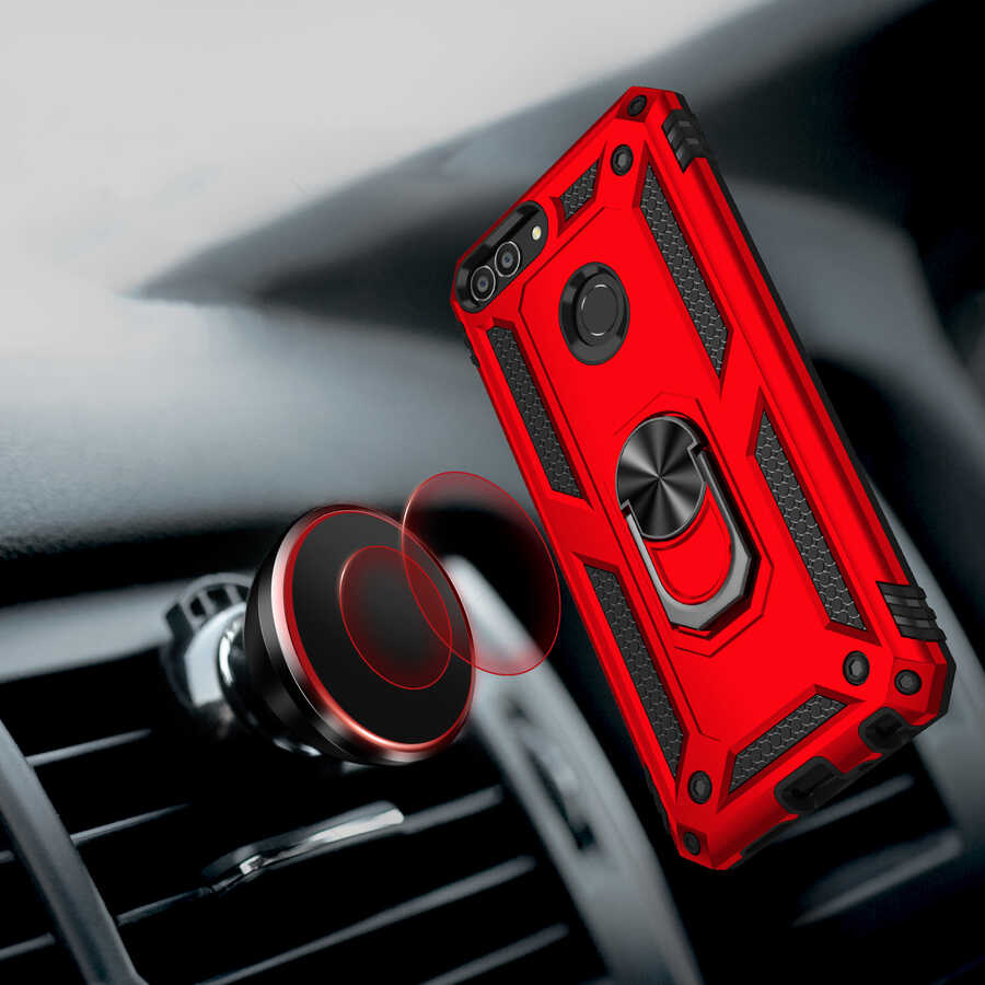 Huawei P Smart Kılıf Zore Vega Kapak Gri