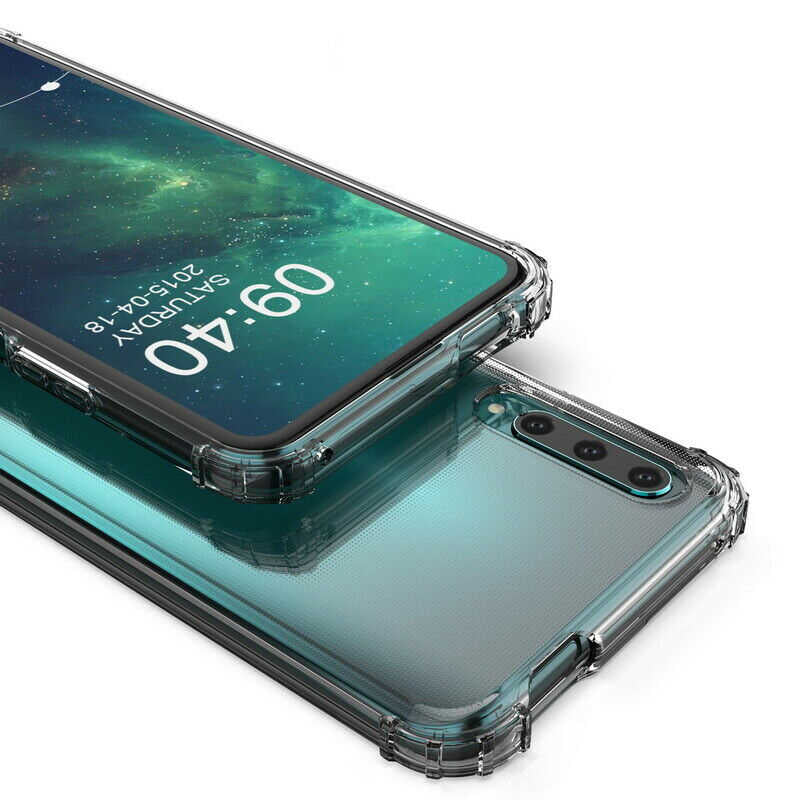 Huawei P Smart Pro 2019 Kılıf Zore Nitro Anti Shock Silikon Renksiz