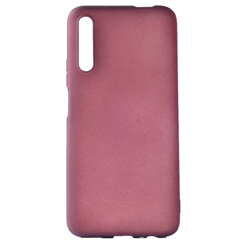 Huawei P Smart Pro 2019 Kılıf Zore Premier Silikon Kapak Mürdüm