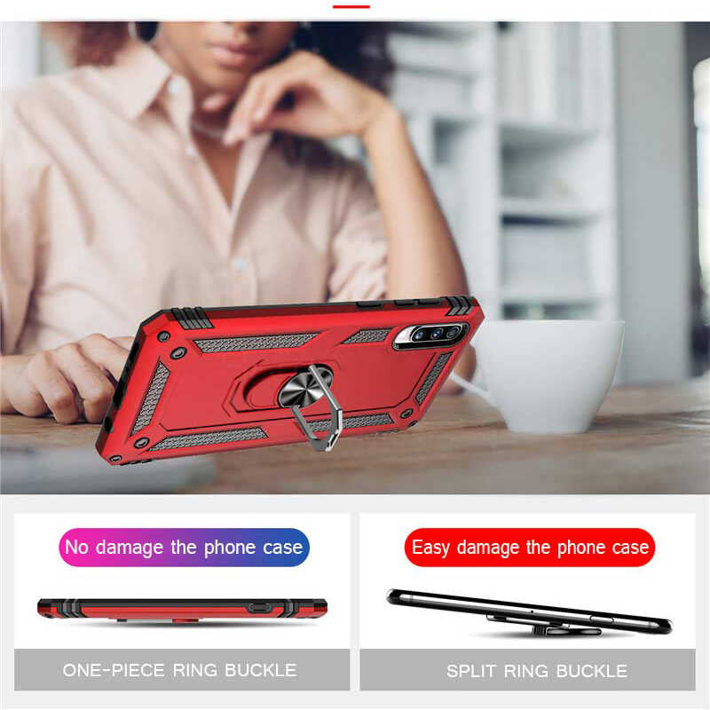 Huawei P Smart Pro 2019 Kılıf Zore Vega Kapak Gold