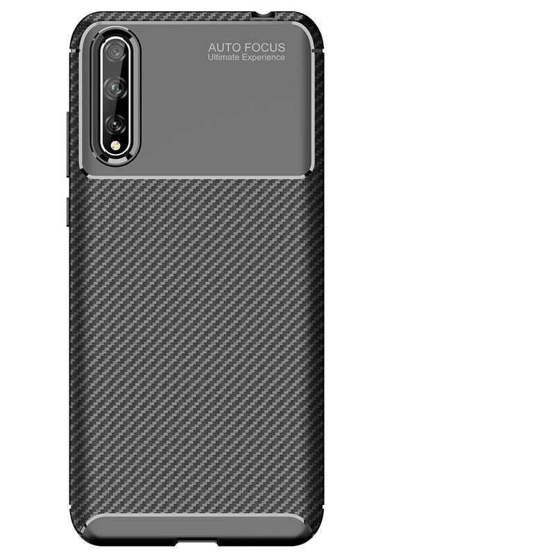 Huawei P Smart S (Y8P) Kılıf Zore Negro Silikon Kapak Lacivert