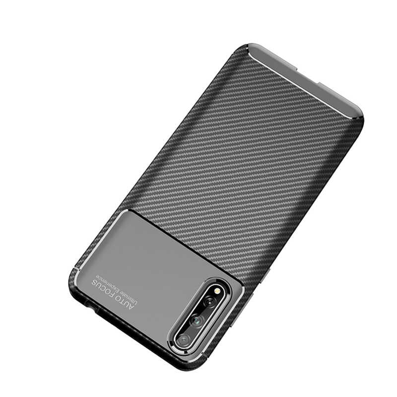 Huawei P Smart S (Y8P) Kılıf Zore Negro Silikon Kapak Siyah