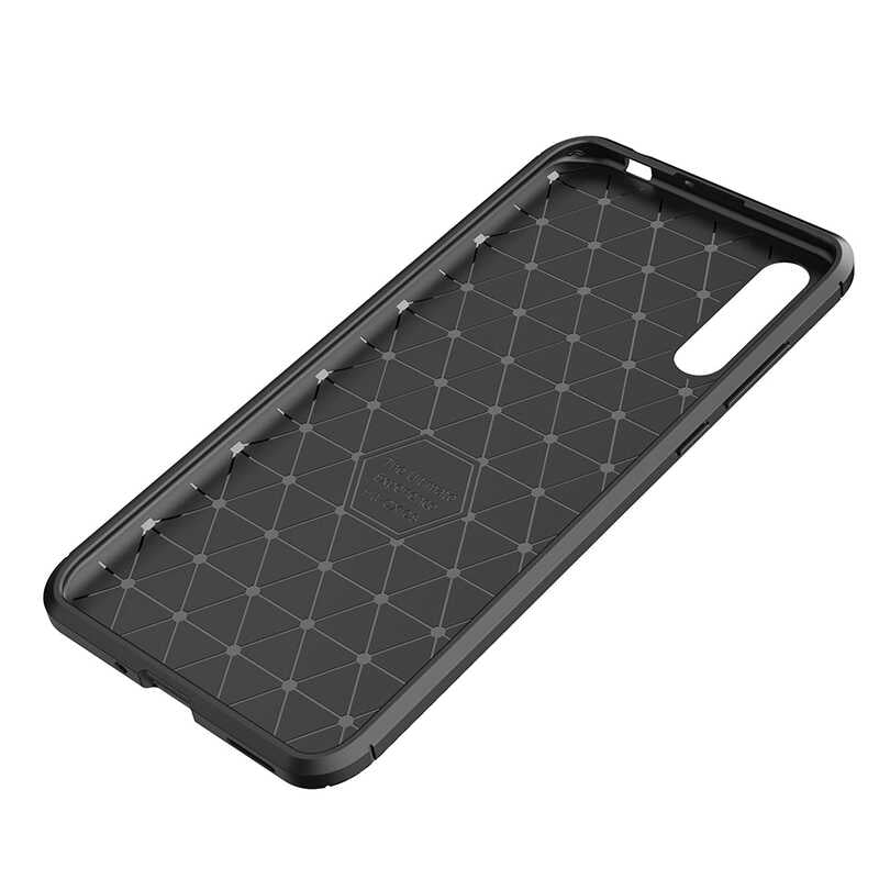 Huawei P Smart S (Y8P) Kılıf Zore Negro Silikon Kapak Siyah