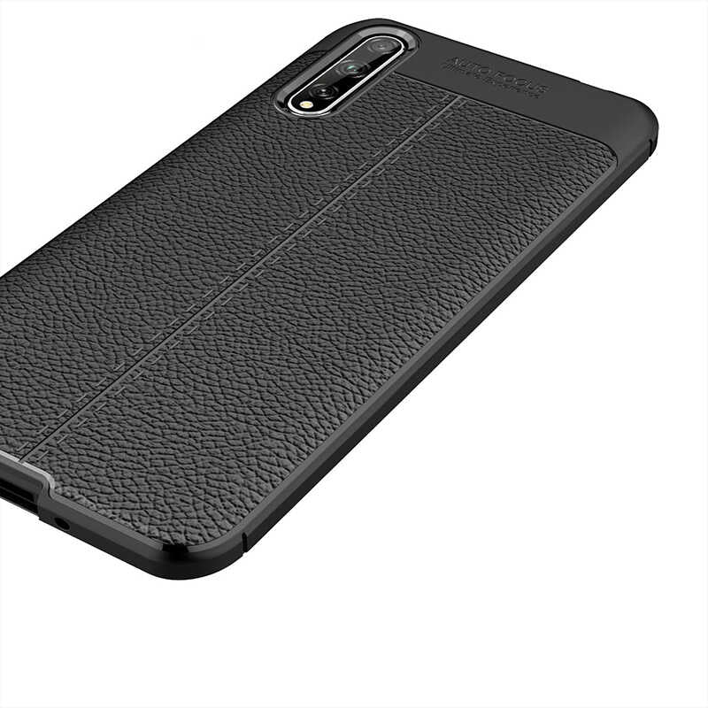 Huawei P Smart S (Y8P) Kılıf Zore Niss Silikon Kapak Siyah