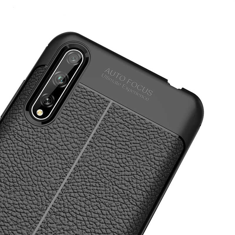 Huawei P Smart S (Y8P) Kılıf Zore Niss Silikon Kapak Lacivert