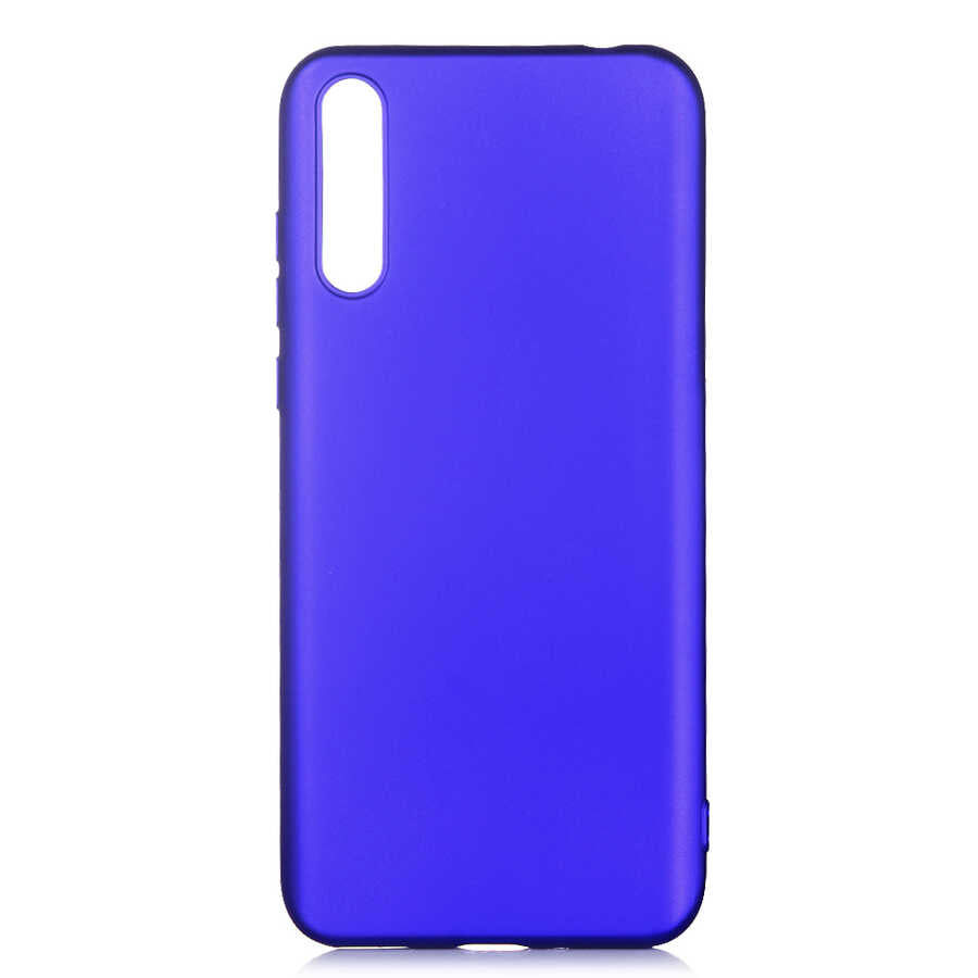 Huawei P Smart S (Y8P) Kılıf Zore Premier Silikon Kapak Saks Mavi
