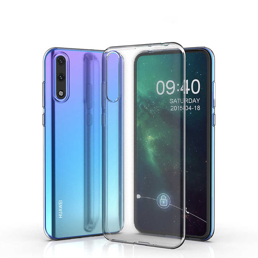Huawei P Smart S (Y8P) Kılıf Zore Süper Silikon Kapak Renksiz