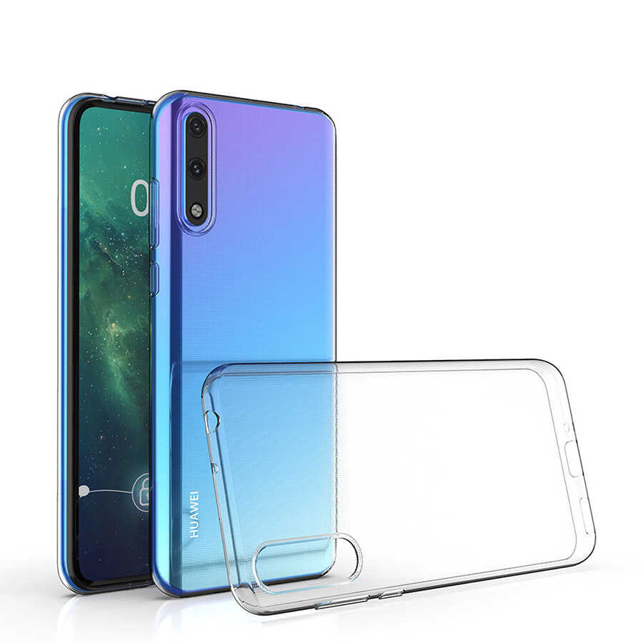 Huawei P Smart S (Y8P) Kılıf Zore Süper Silikon Kapak Renksiz