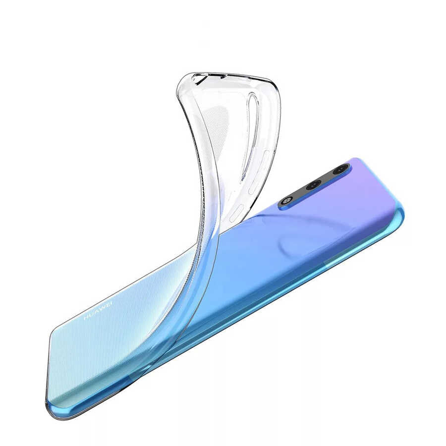 Huawei P Smart S (Y8P) Kılıf Zore Süper Silikon Kapak Renksiz