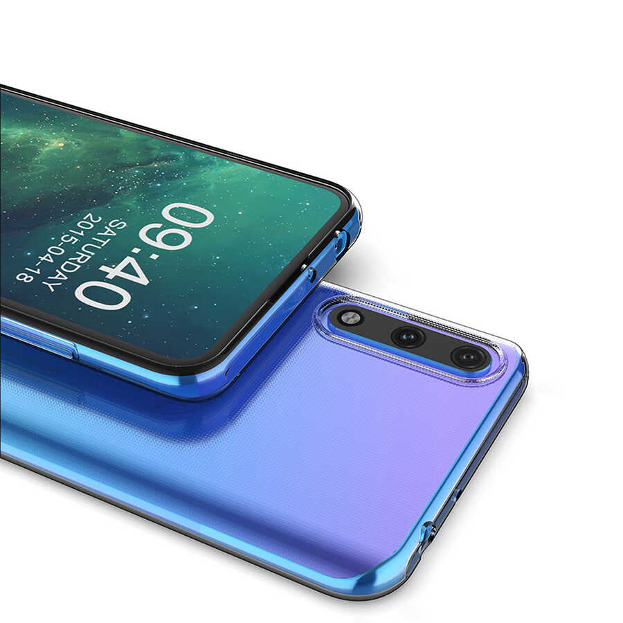 Huawei P Smart S (Y8P) Kılıf Zore Süper Silikon Kapak Renksiz