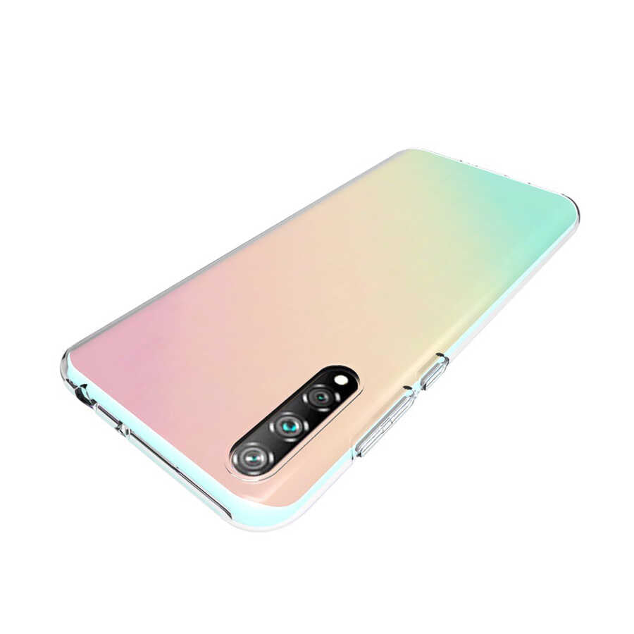 Huawei P Smart S (Y8P) Kılıf Zore Süper Silikon Kapak Renksiz