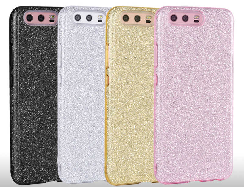 Huawei P10 Kılıf Zore Shining Silikon Rose Gold