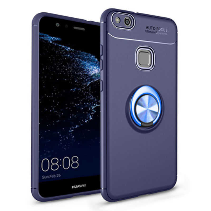 Huawei P10 Lite Kılıf Zore Ravel Silikon Kapak Siyah