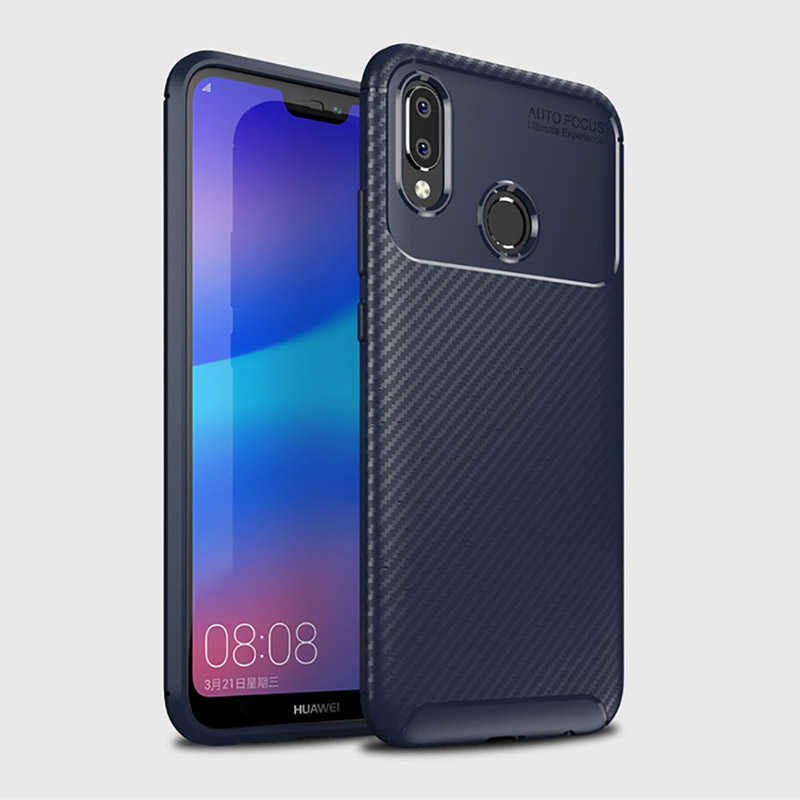 Huawei P20 Lite Kılıf Zore Negro Silikon Kapak Siyah