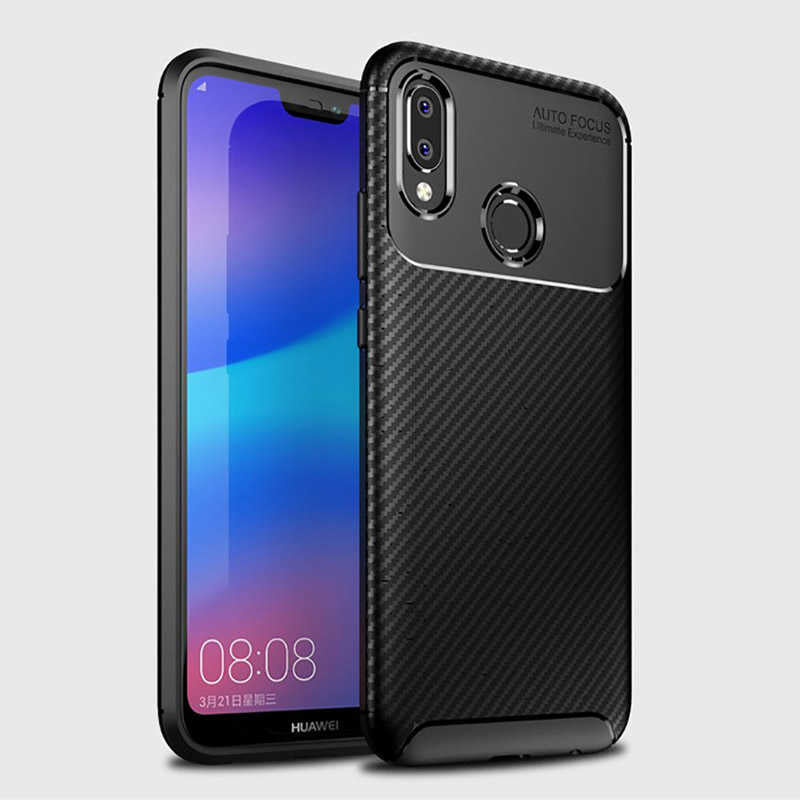 Huawei P20 Lite Kılıf Zore Negro Silikon Kapak Siyah