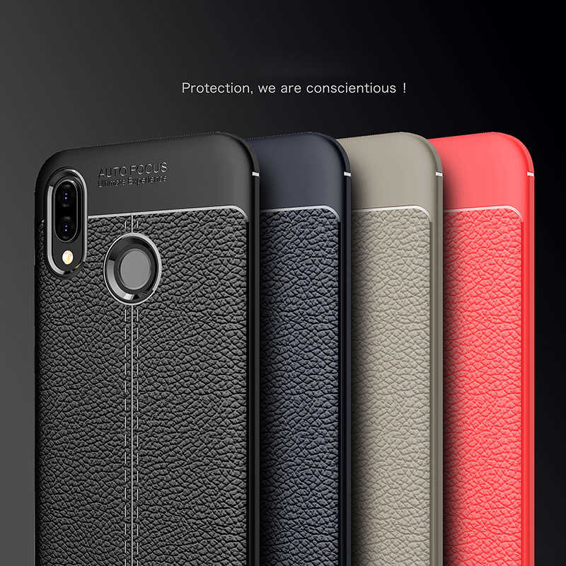 Huawei P20 Lite Kılıf Zore Niss Silikon Kapak Gri