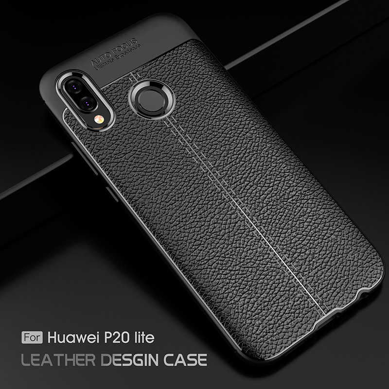 Huawei P20 Lite Kılıf Zore Niss Silikon Kapak Lacivert