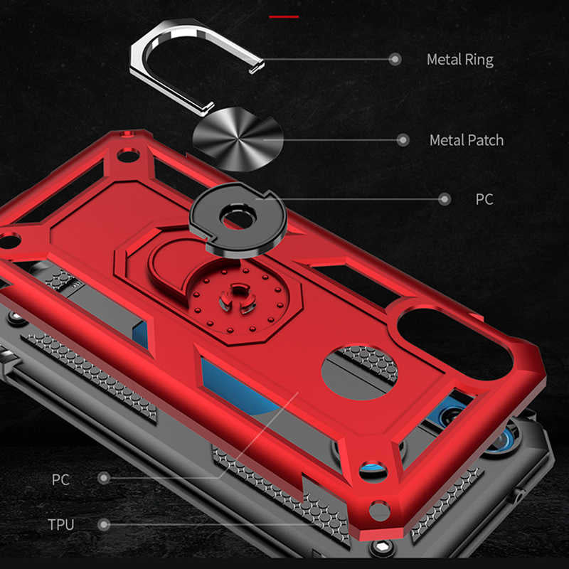 Huawei P20 Lite Kılıf Zore Vega Kapak Siyah