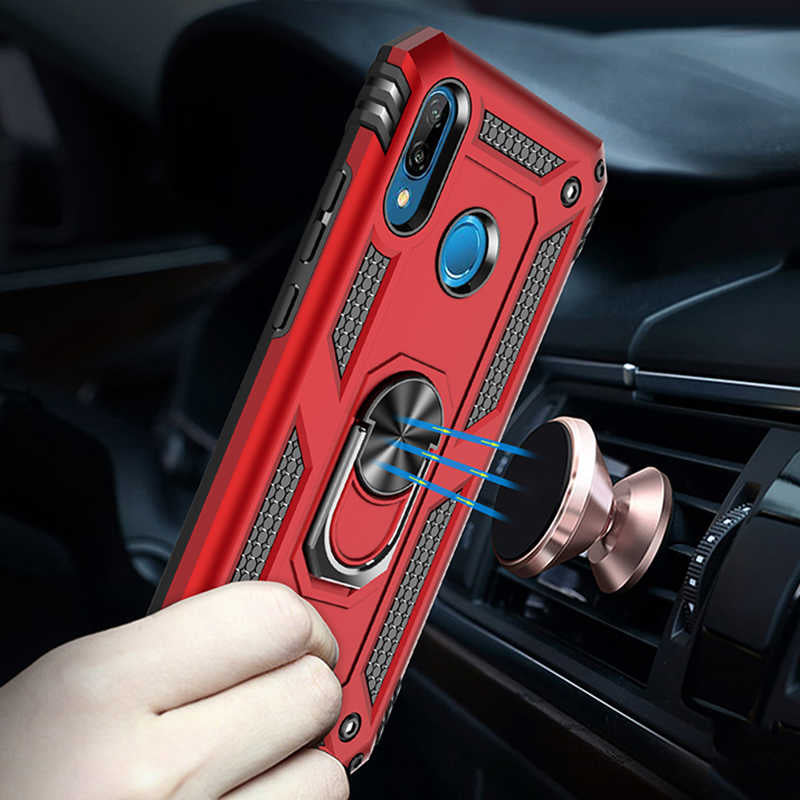 Huawei P20 Lite Kılıf Zore Vega Kapak Gold