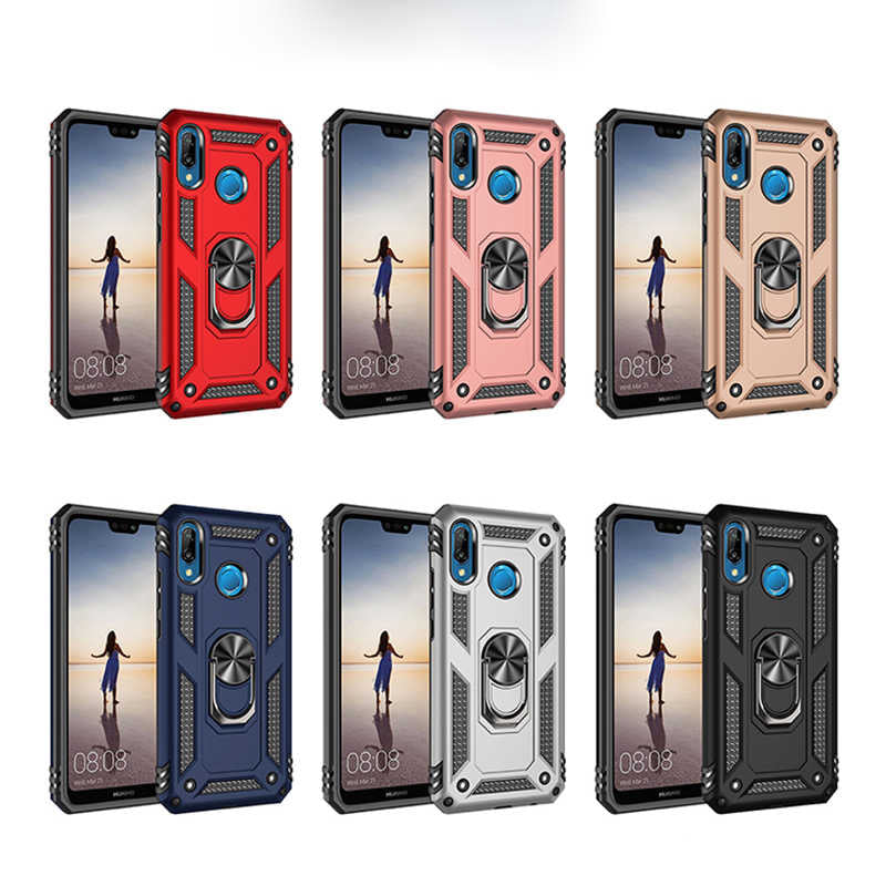 Huawei P20 Lite Kılıf Zore Vega Kapak Gold