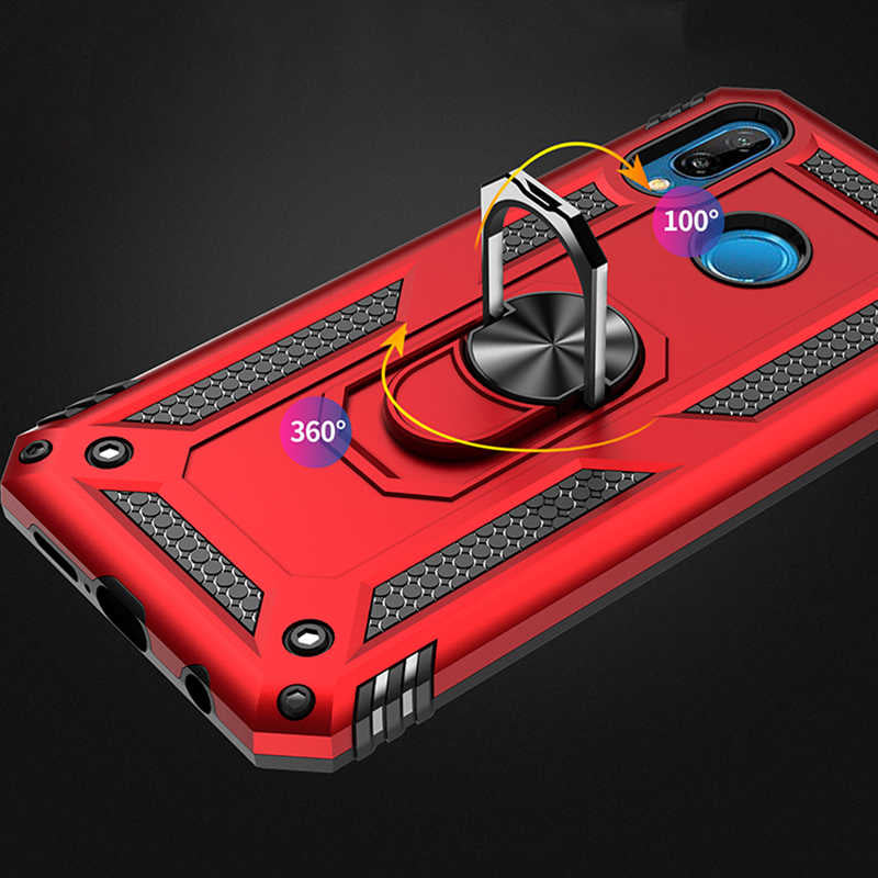 Huawei P20 Lite Kılıf Zore Vega Kapak Siyah