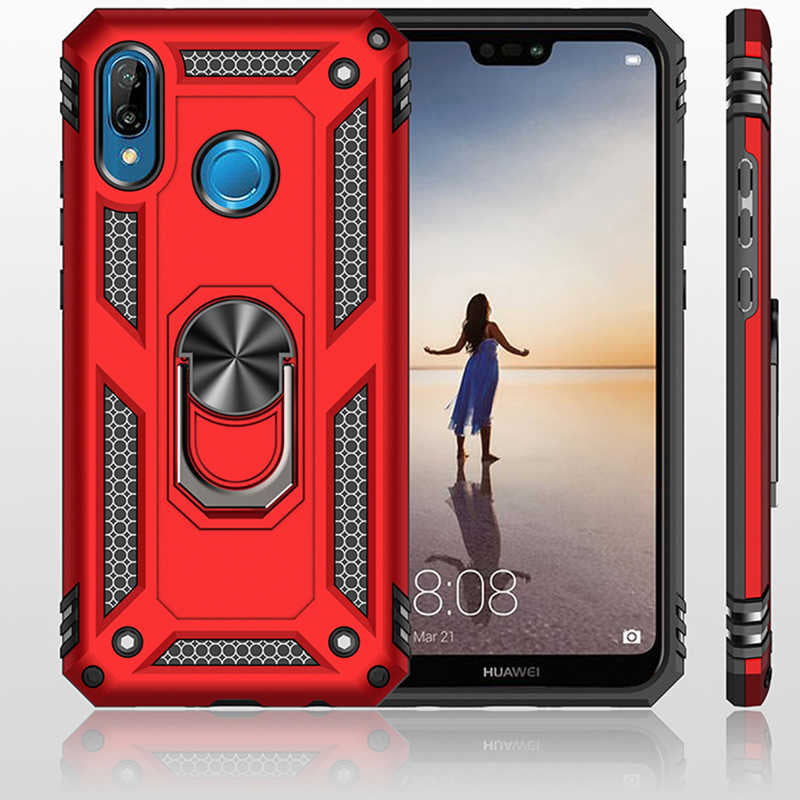 Huawei P20 Lite Kılıf Zore Vega Kapak Gold