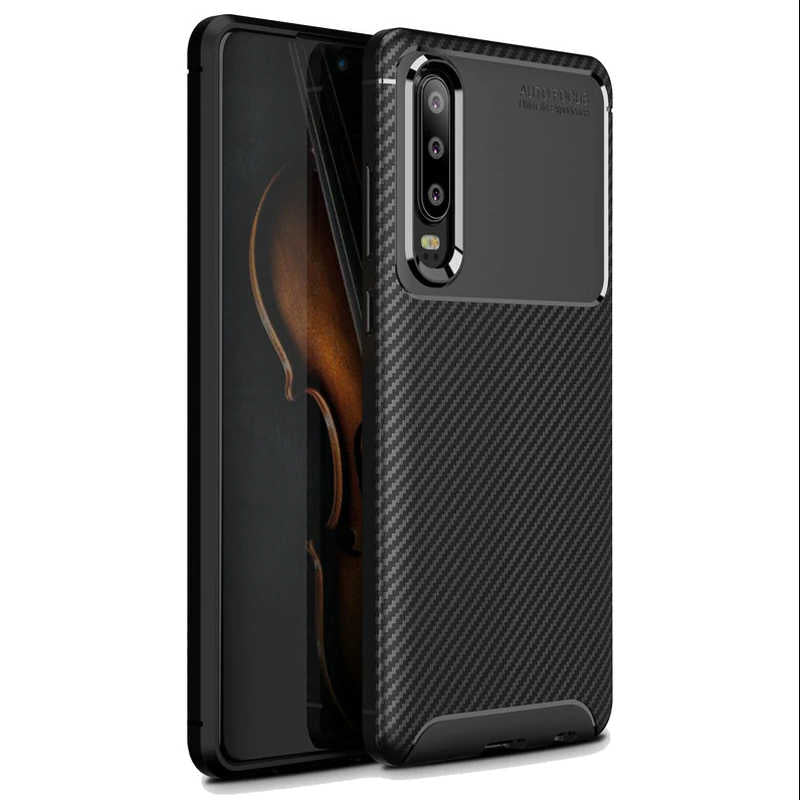 Huawei P30 Kılıf Zore Negro Silikon Kapak Lacivert