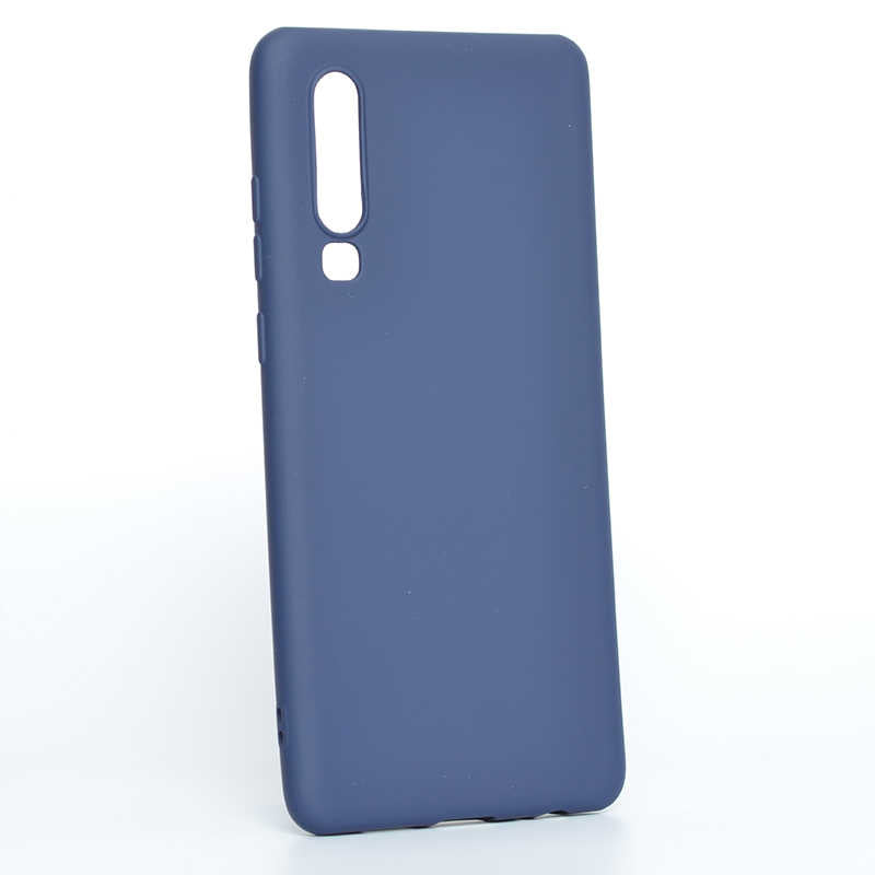 Huawei P30 Kılıf Zore Premier Silikon Kapak Lacivert