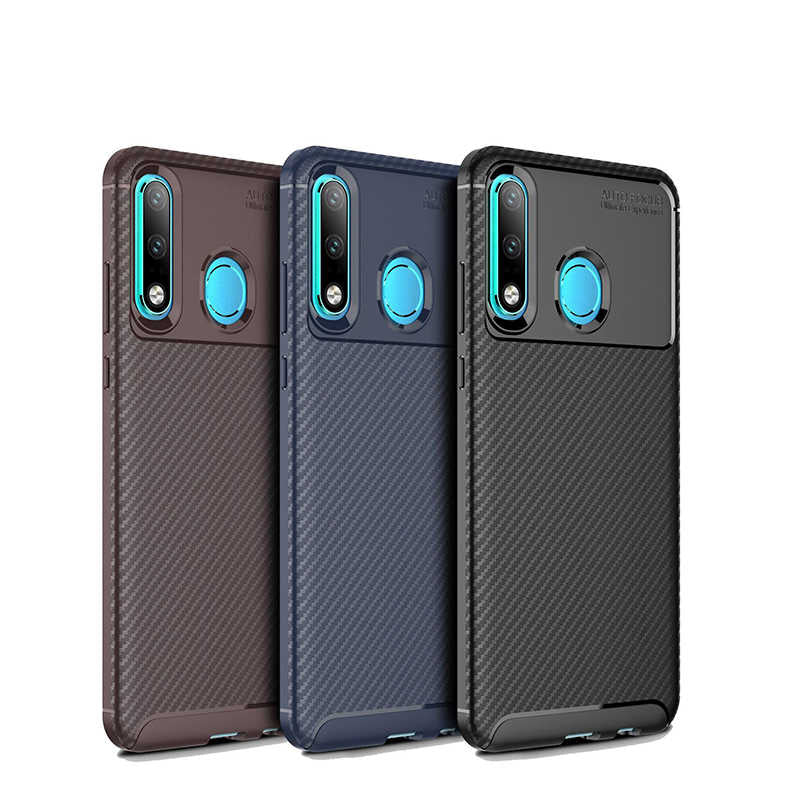 Huawei P30 Lite Kılıf Zore Negro Silikon Kapak Lacivert