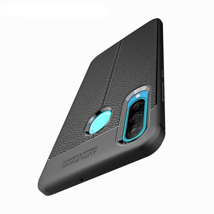 Huawei P30 Lite Kılıf Zore Niss Silikon Kapak Lacivert