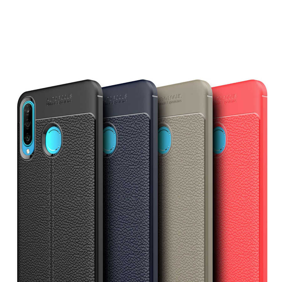 Huawei P30 Lite Kılıf Zore Niss Silikon Kapak Lacivert