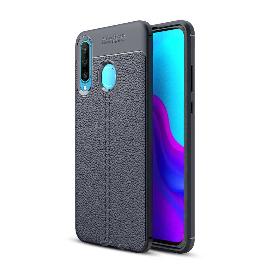 Huawei P30 Lite Kılıf Zore Niss Silikon Kapak Lacivert