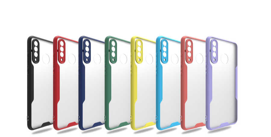 Huawei P30 Lite Kılıf Zore Parfe Kapak Mor