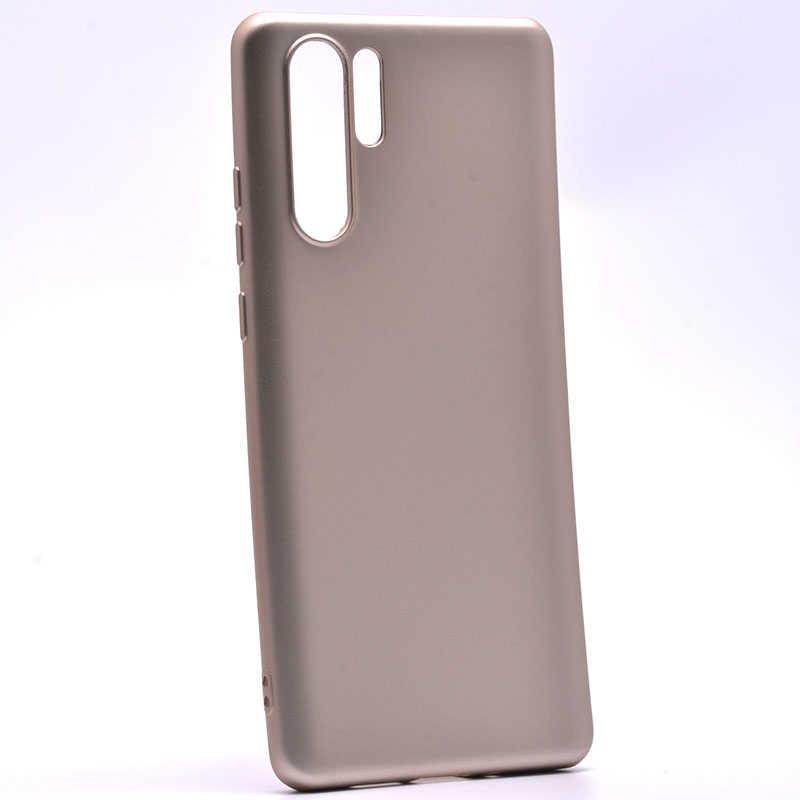 Huawei P30 Pro Kılıf Zore Premier Silikon Kapak Gold