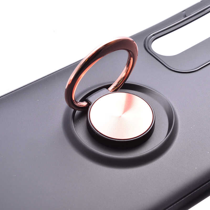 Huawei P30 Pro Kılıf Zore Ravel Silikon Kapak Siyah-Kırmızı
