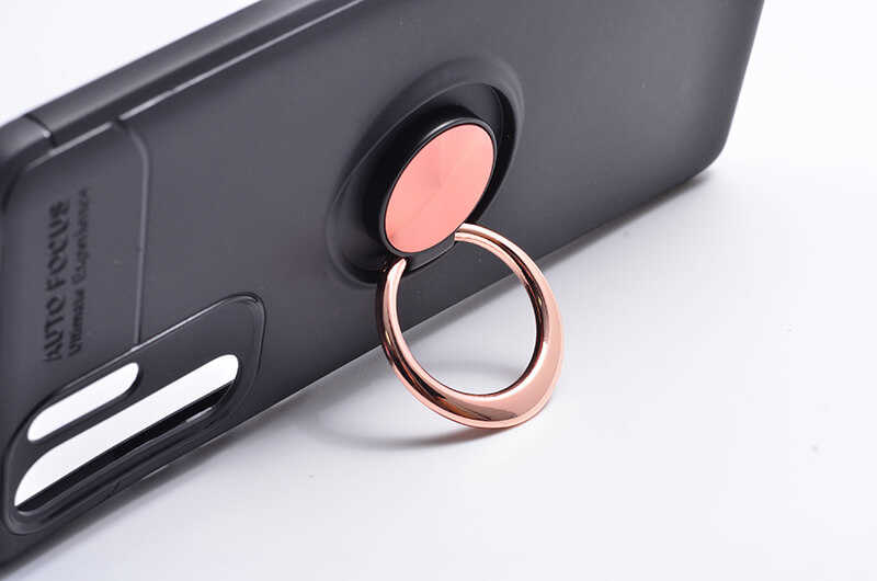 Huawei P30 Pro Kılıf Zore Ravel Silikon Kapak Siyah-Kırmızı