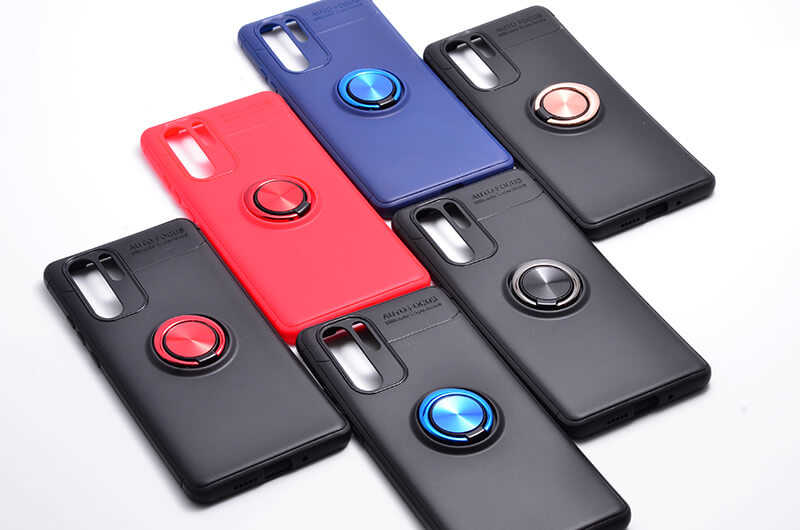 Huawei P30 Pro Kılıf Zore Ravel Silikon Kapak Mavi