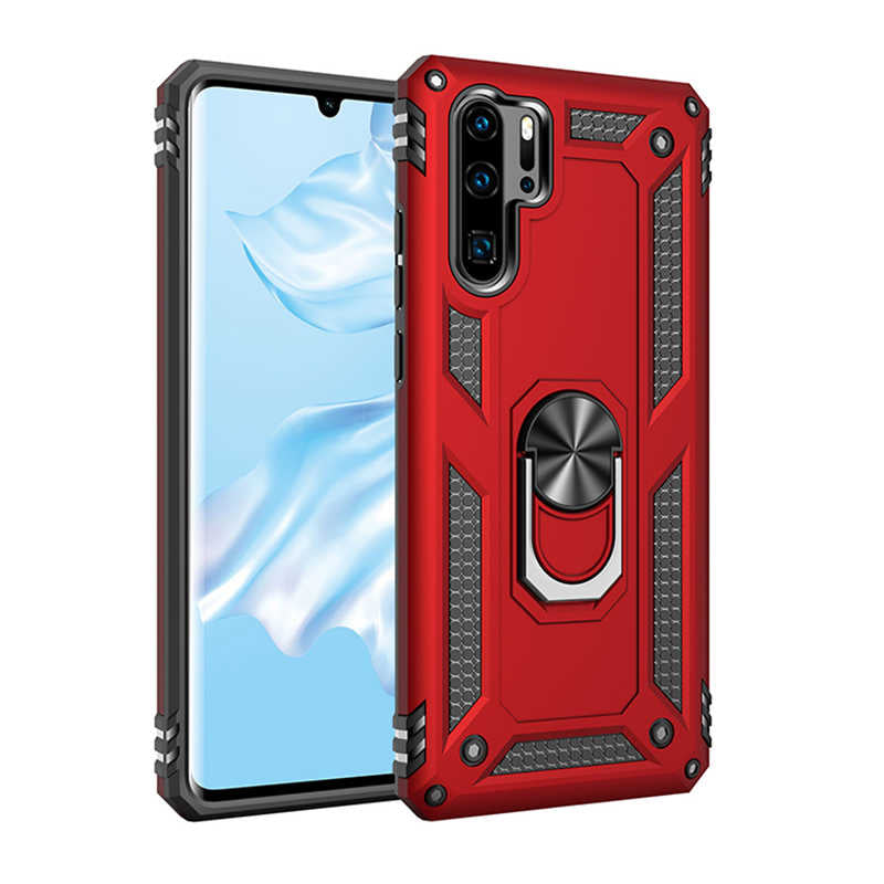 Huawei P30 Pro Kılıf Zore Vega Kapak Kırmızı