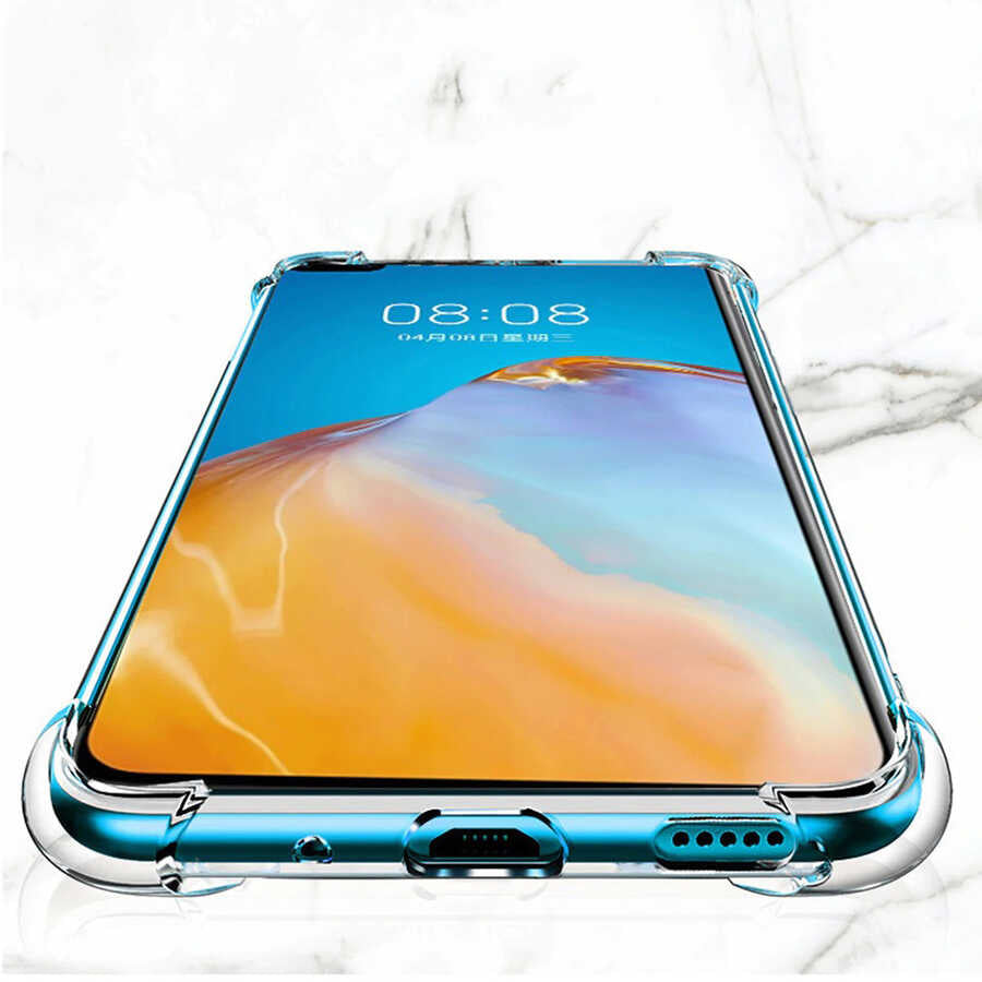 Huawei P40 Kılıf Zore Nitro Anti Shock Silikon Renksiz