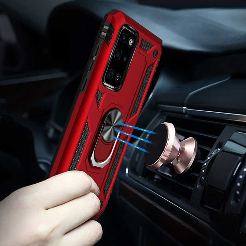 Huawei P40 Kılıf Zore Vega Kapak Gold
