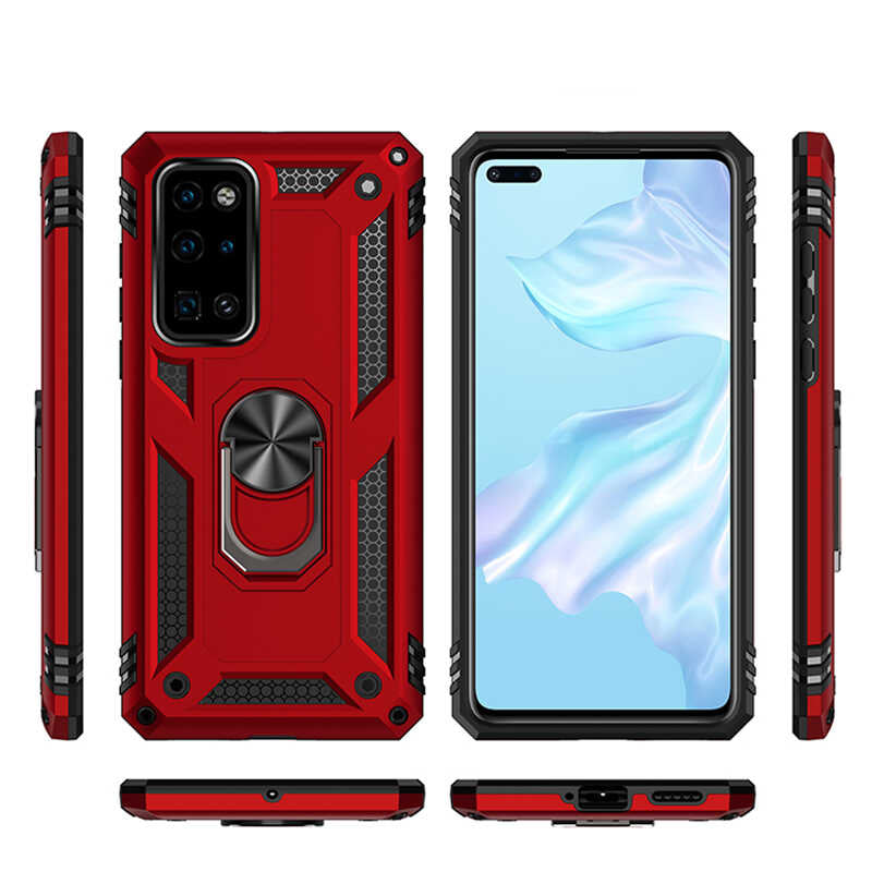 Huawei P40 Kılıf Zore Vega Kapak Gold