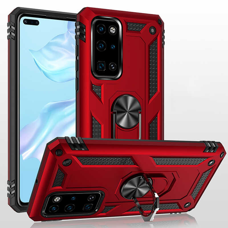 Huawei P40 Kılıf Zore Vega Kapak Gold