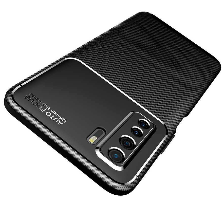 Huawei P40 Lite 5G Kılıf Zore Negro Silikon Kapak Siyah