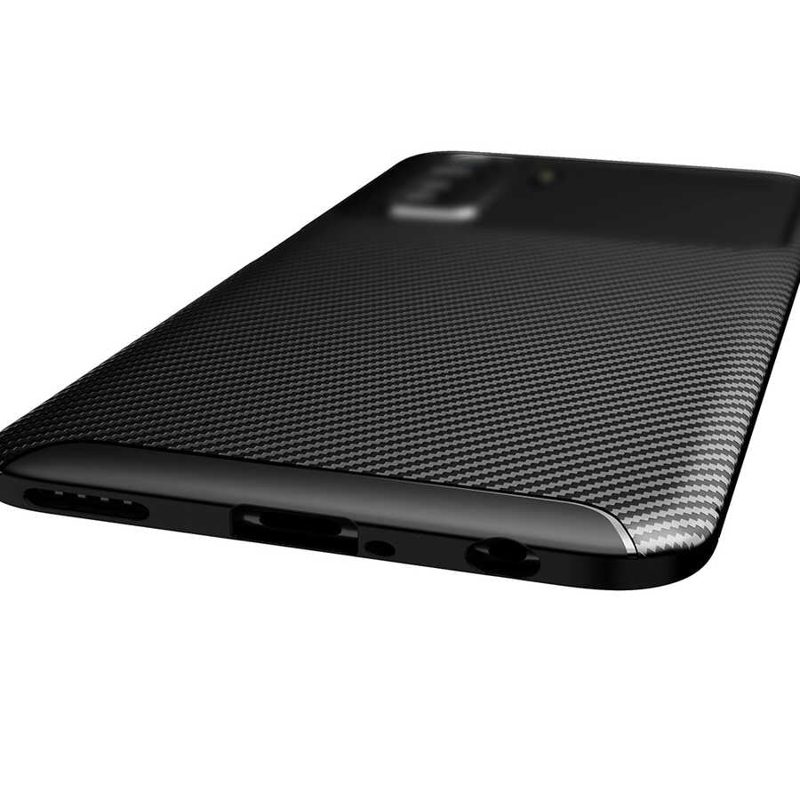 Huawei P40 Lite 5G Kılıf Zore Negro Silikon Kapak Siyah
