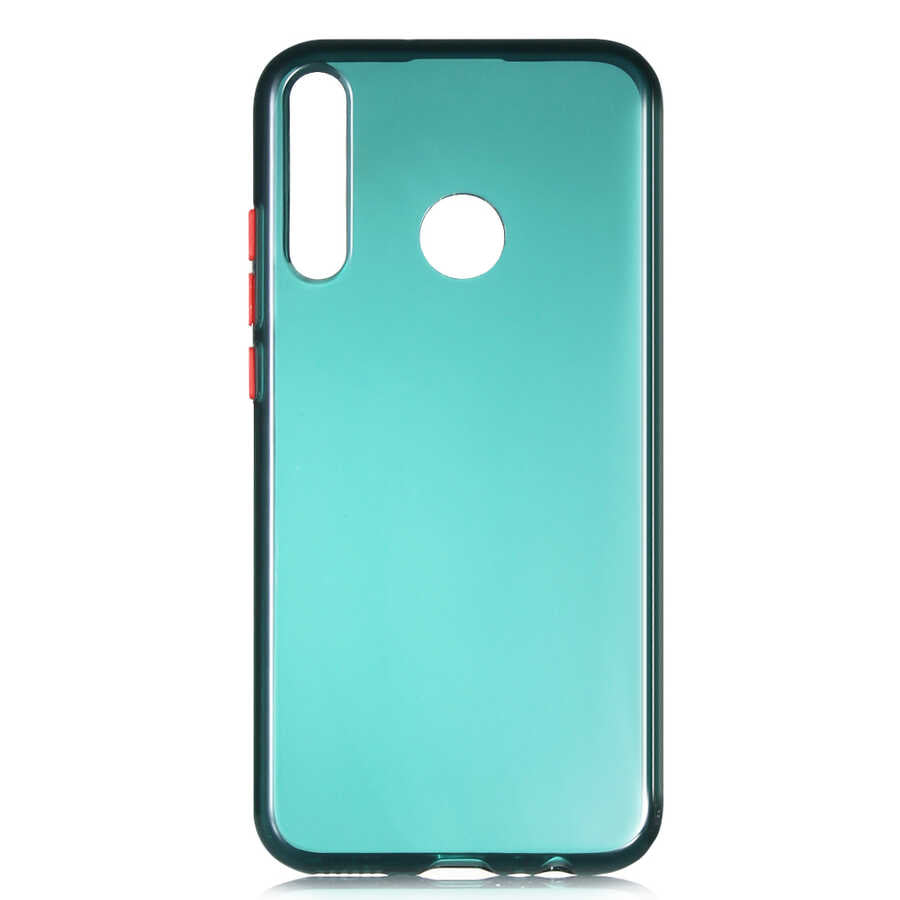 Huawei P40 Lite E Kılıf Zore Bistro Kapak Koyu Yeşil