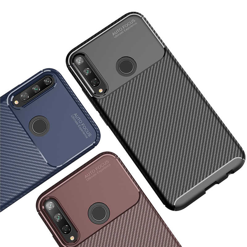 Huawei P40 Lite E Kılıf Zore Negro Silikon Kapak Kahverengi