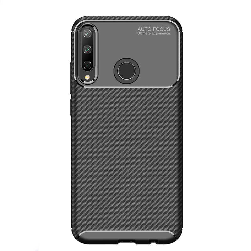 Huawei P40 Lite E Kılıf Zore Negro Silikon Kapak Kahverengi