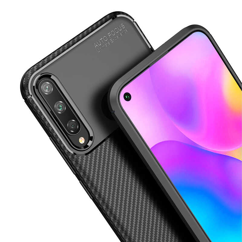 Huawei P40 Lite E Kılıf Zore Negro Silikon Kapak Siyah